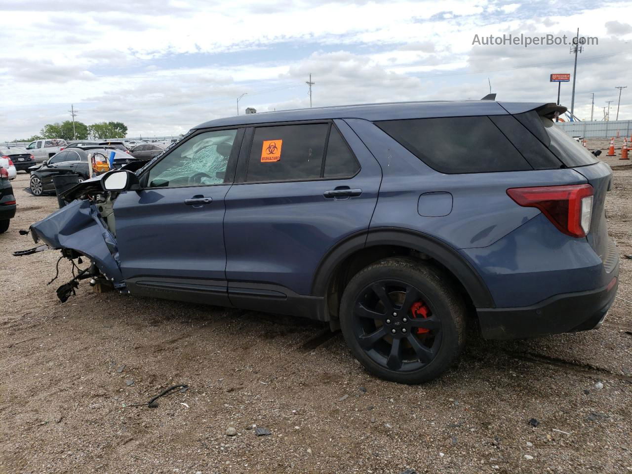 2021 Ford Explorer St Blue vin: 1FM5K8GC4MGA62587