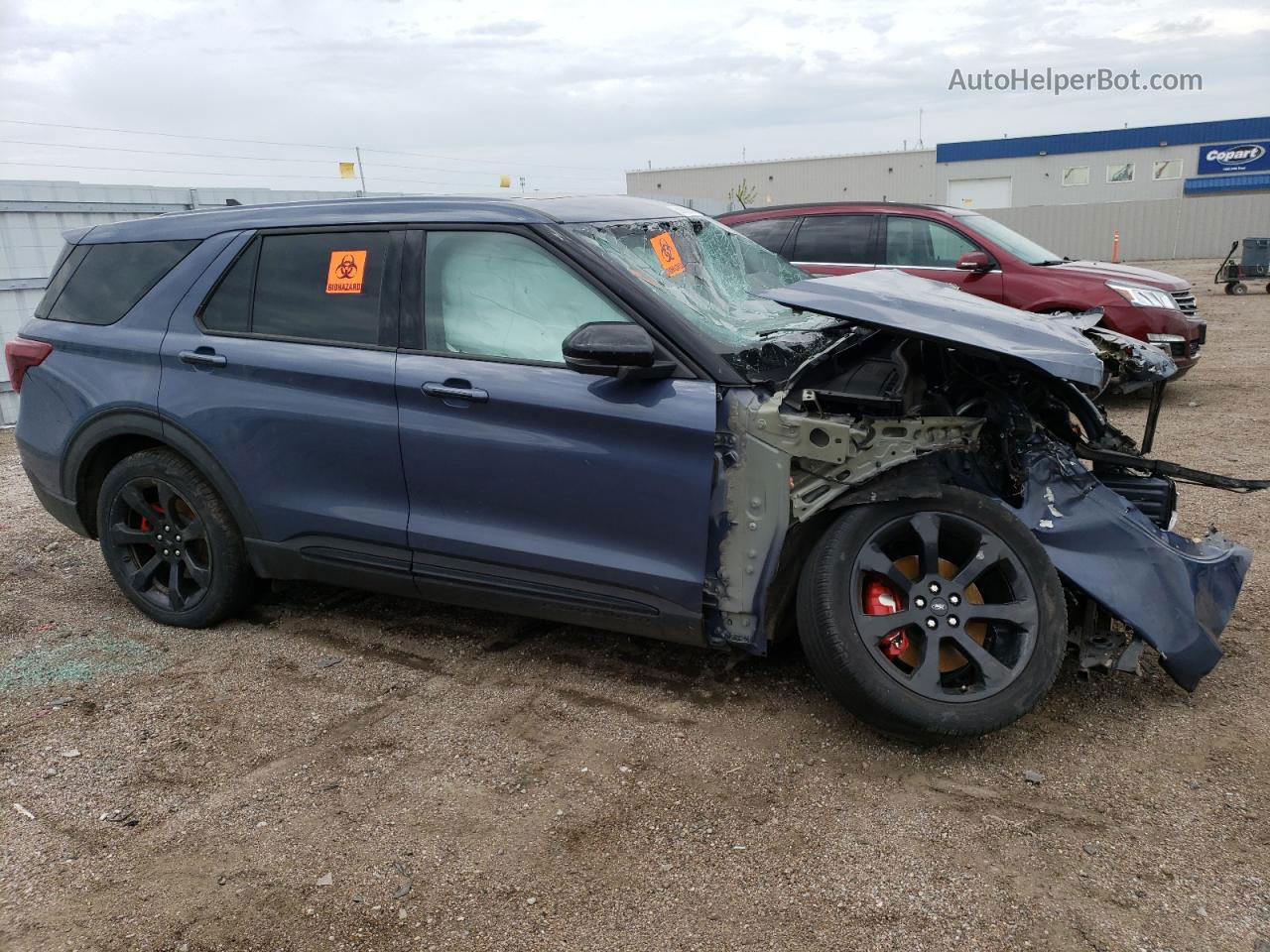 2021 Ford Explorer St Blue vin: 1FM5K8GC4MGA62587