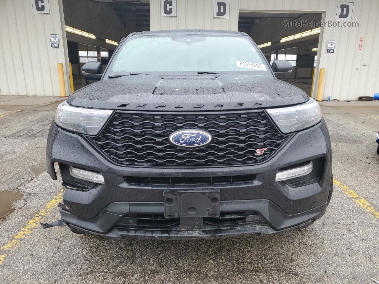 2021 Ford Explorer St Black vin: 1FM5K8GC4MGC01519