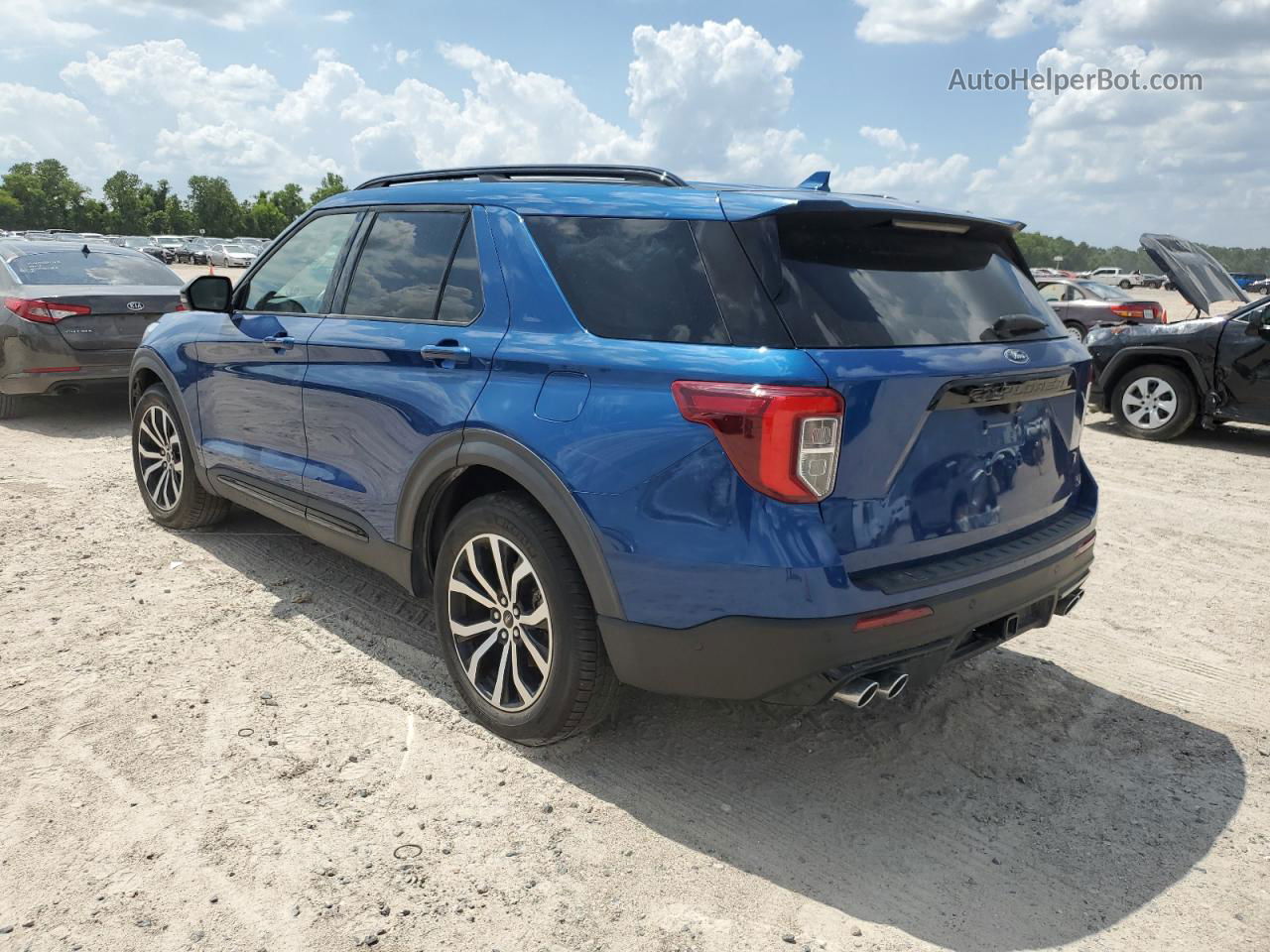 2020 Ford Explorer St Blue vin: 1FM5K8GC5LGB92831