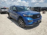 2020 Ford Explorer St Синий vin: 1FM5K8GC5LGB92831