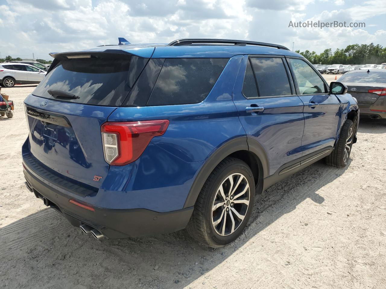 2020 Ford Explorer St Синий vin: 1FM5K8GC5LGB92831