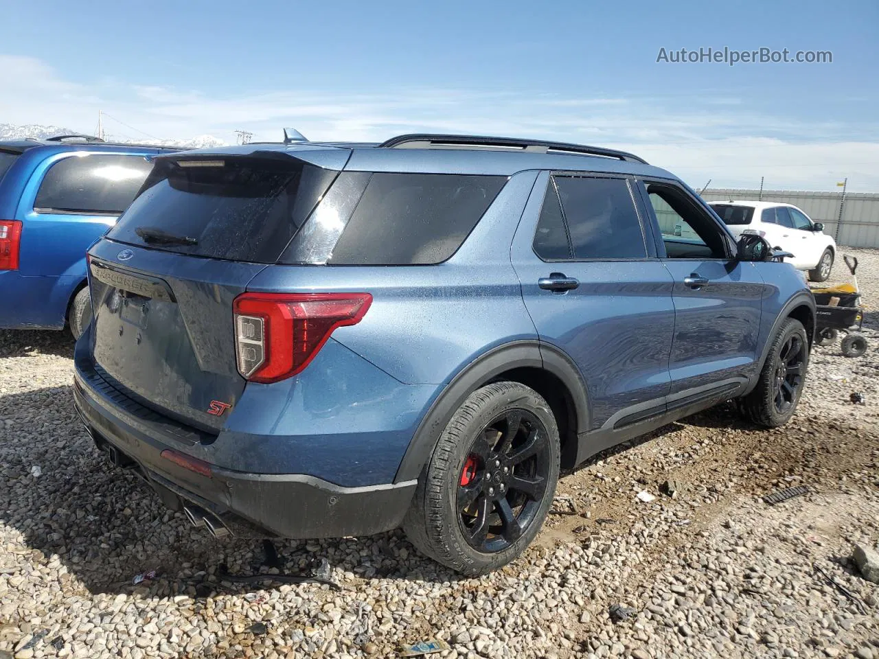 2020 Ford Explorer St Blue vin: 1FM5K8GC5LGC46807