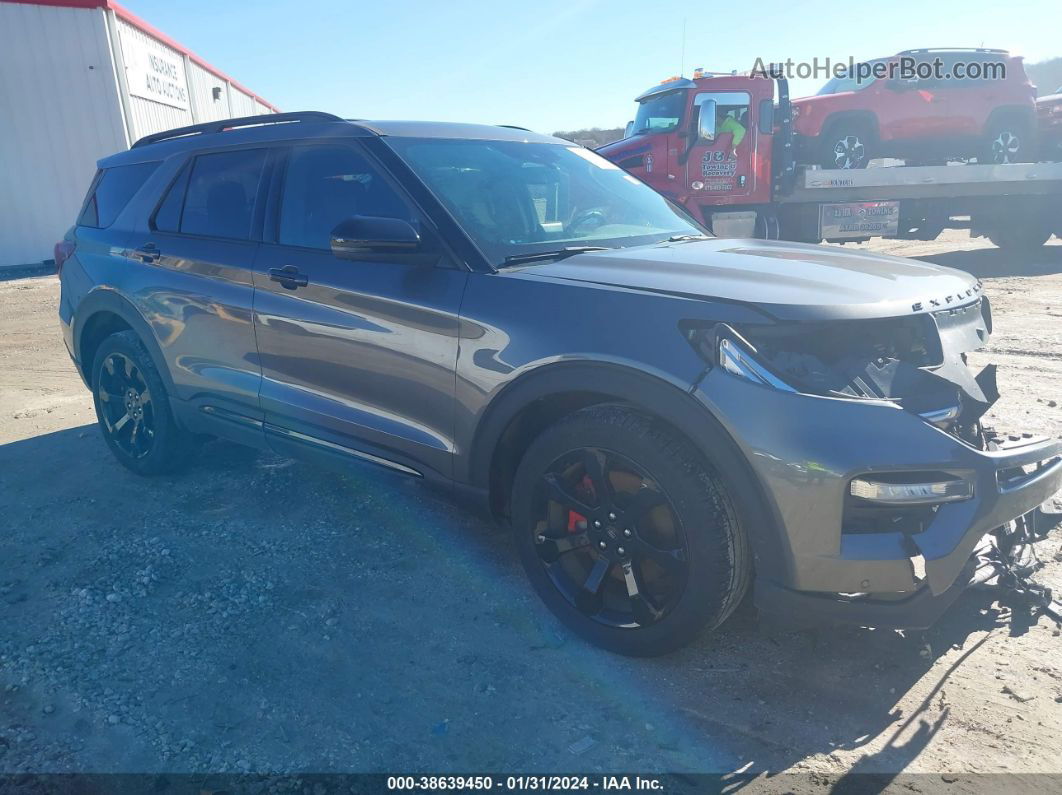 2021 Ford Explorer St Gray vin: 1FM5K8GC5MGA37519