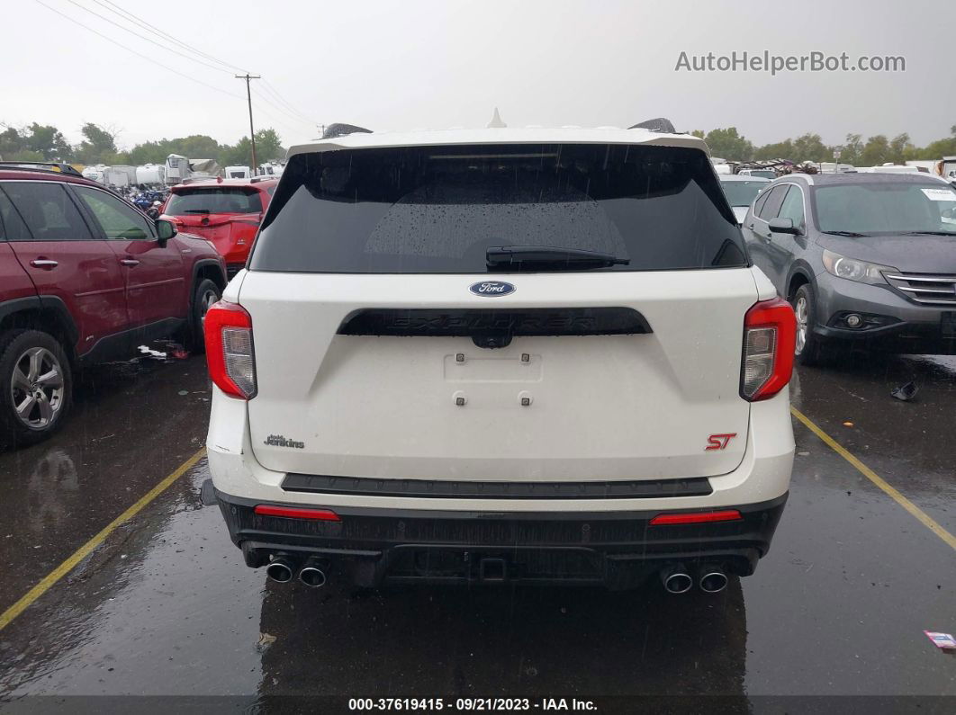 2021 Ford Explorer St White vin: 1FM5K8GC5MGC22704