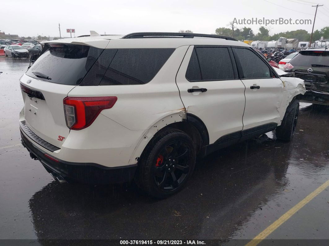 2021 Ford Explorer St White vin: 1FM5K8GC5MGC22704