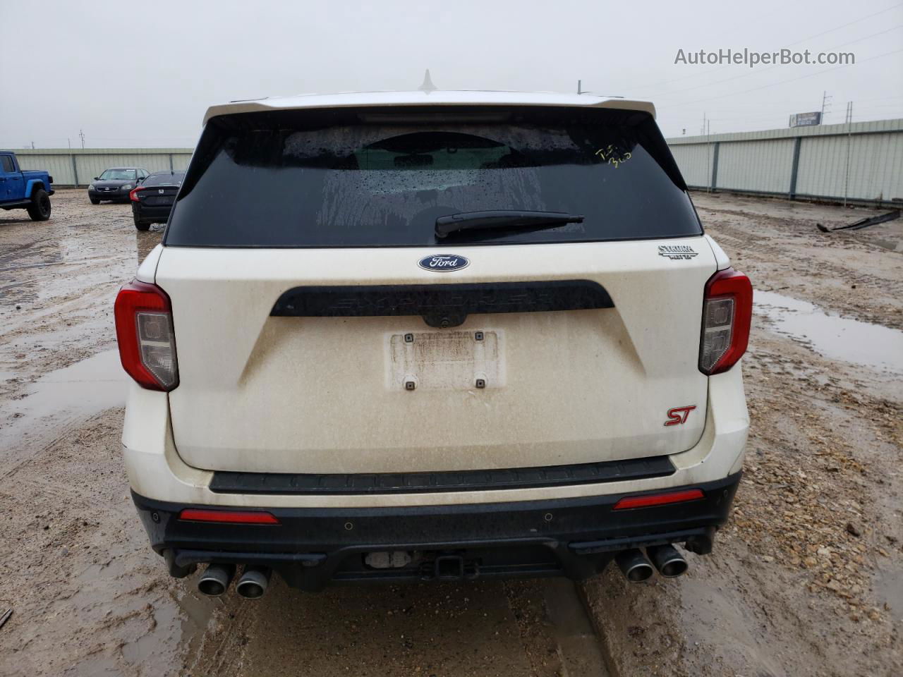 2021 Ford Explorer St White vin: 1FM5K8GC6MGA04769