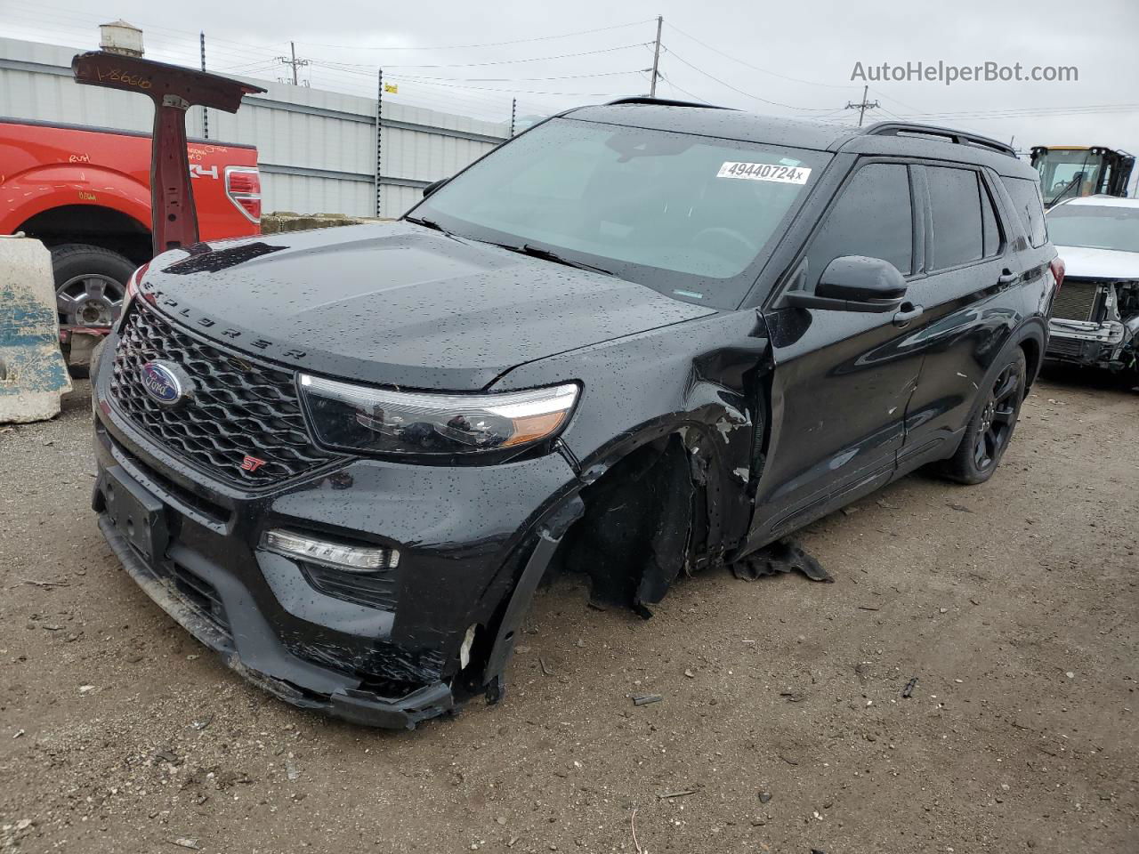 2021 Ford Explorer St Black vin: 1FM5K8GC6MGA22320