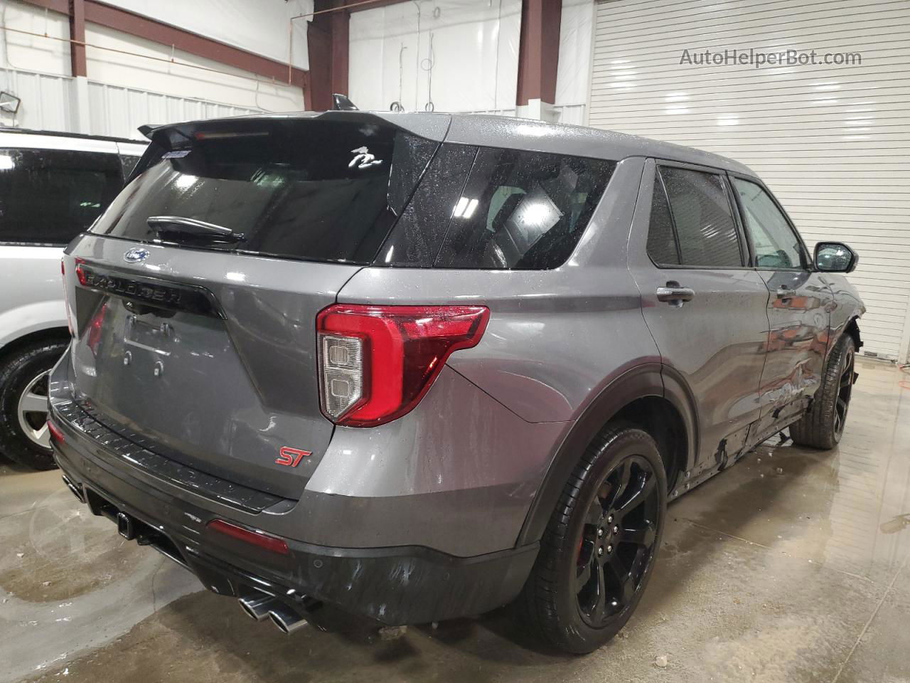 2021 Ford Explorer St Gray vin: 1FM5K8GC6MGA30773