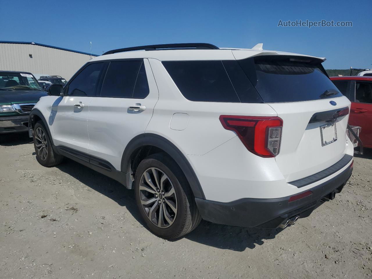 2021 Ford Explorer St White vin: 1FM5K8GC6MGA38811