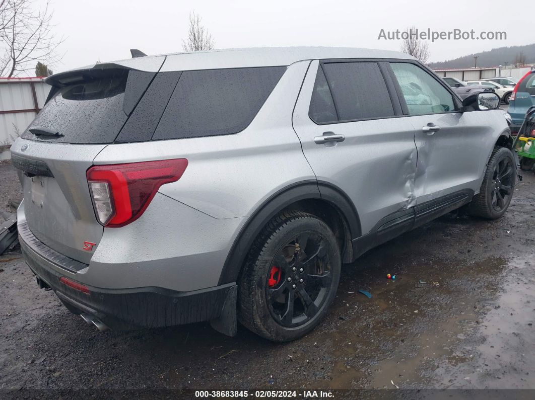 2021 Ford Explorer St Серебряный vin: 1FM5K8GC6MGA47735