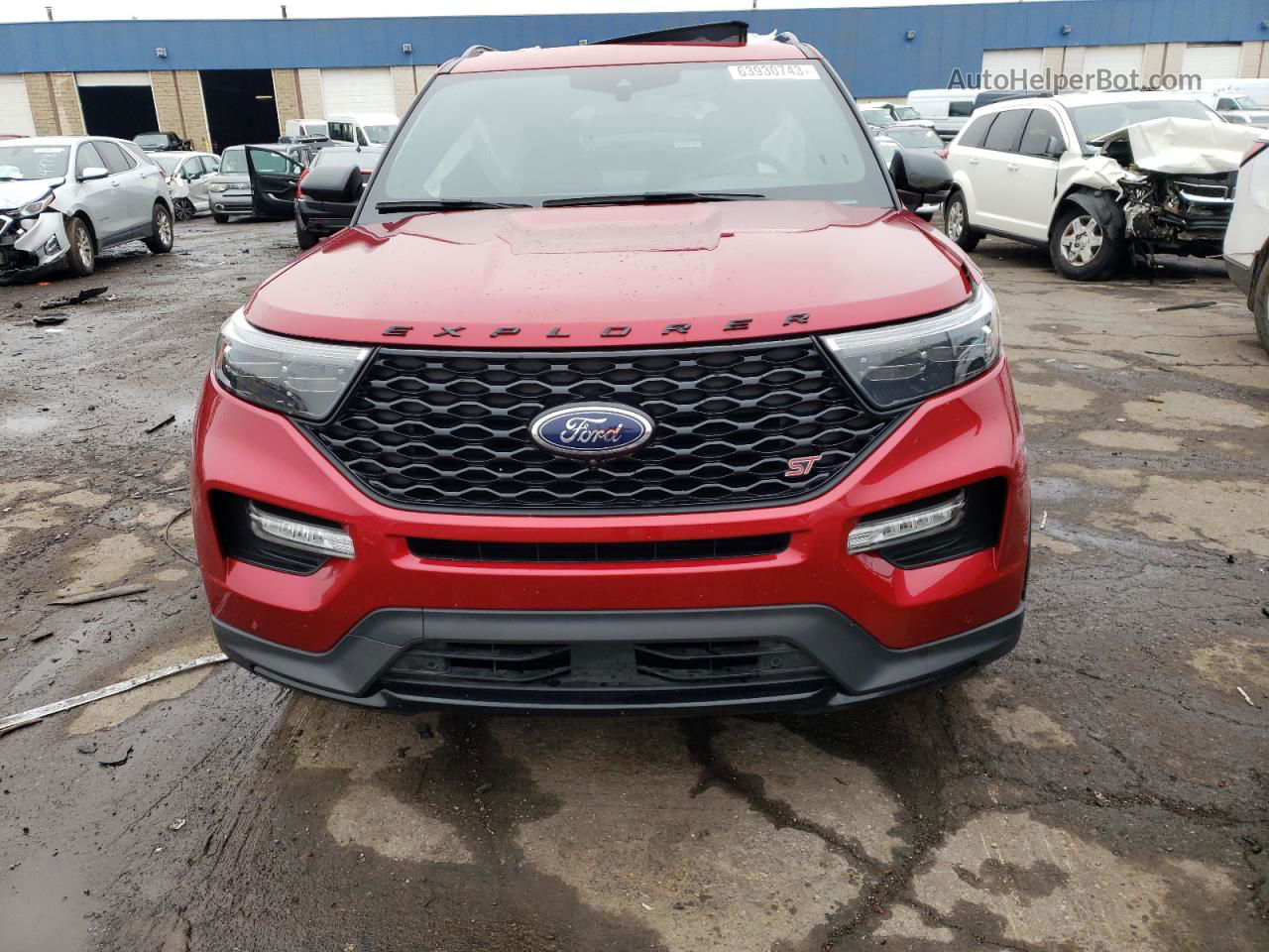 2020 Ford Explorer St Красный vin: 1FM5K8GC7LGA37102