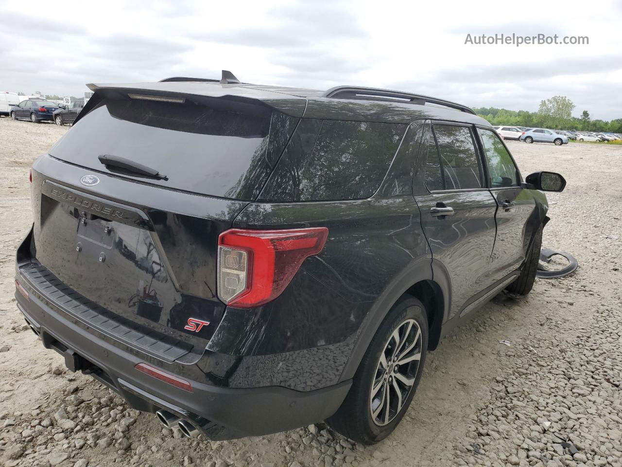 2021 Ford Explorer St Черный vin: 1FM5K8GC7MGA23007