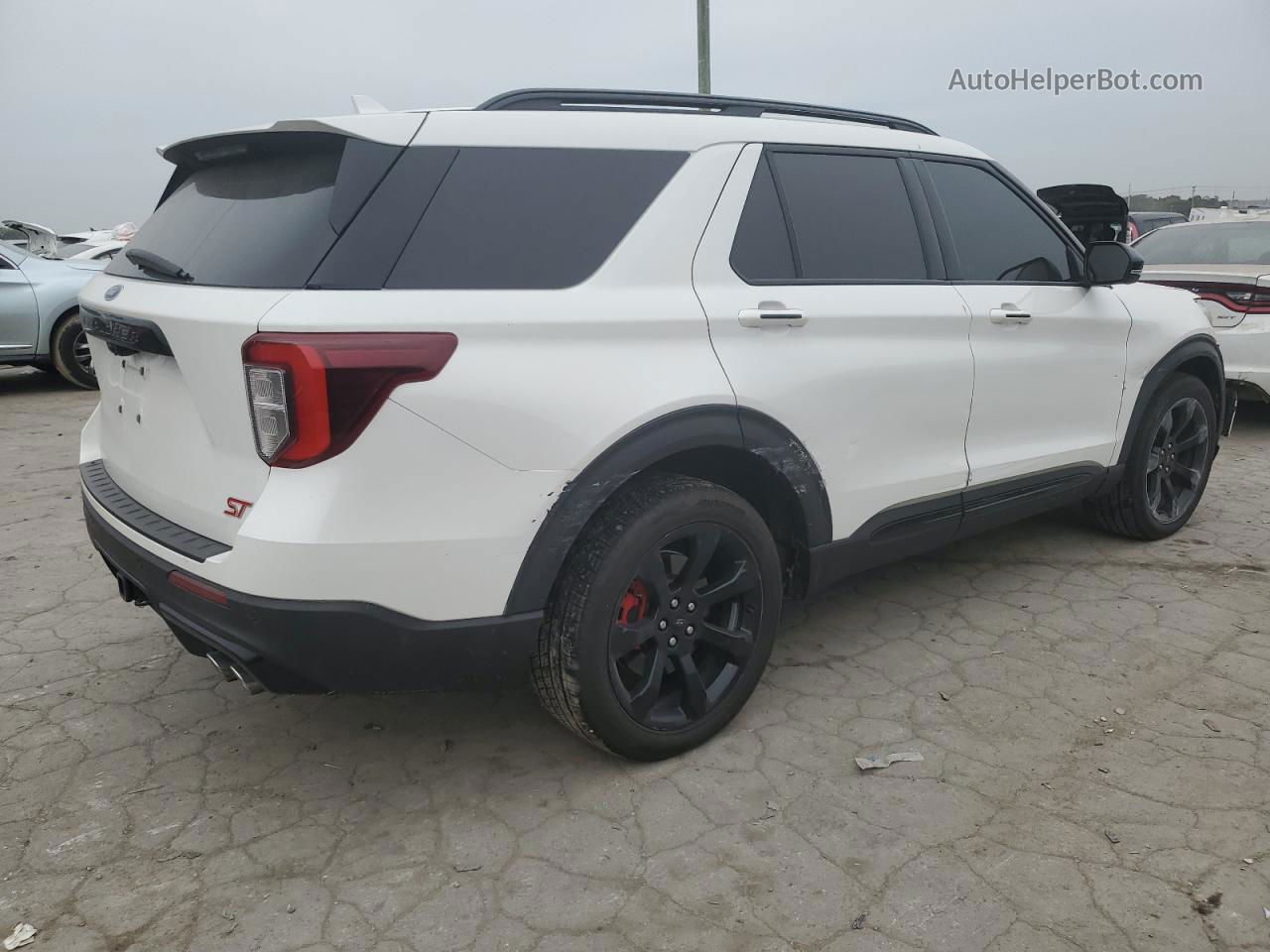 2020 Ford Explorer St Белый vin: 1FM5K8GC8LGA28747