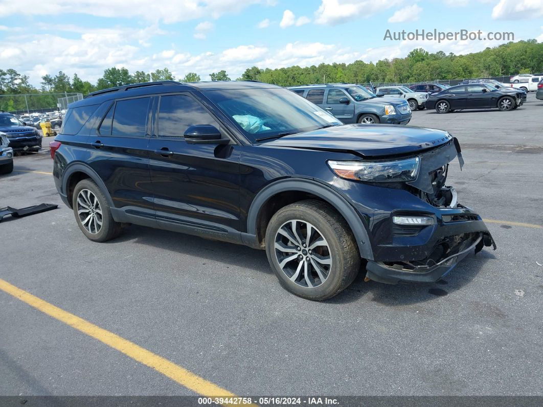 2020 Ford Explorer St Black vin: 1FM5K8GC8LGA76006