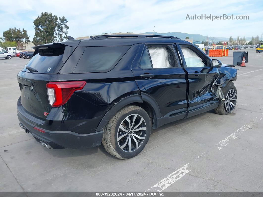 2020 Ford Explorer St Black vin: 1FM5K8GC8LGA82419