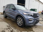 2021 Ford Explorer St Blue vin: 1FM5K8GC8MGA75875