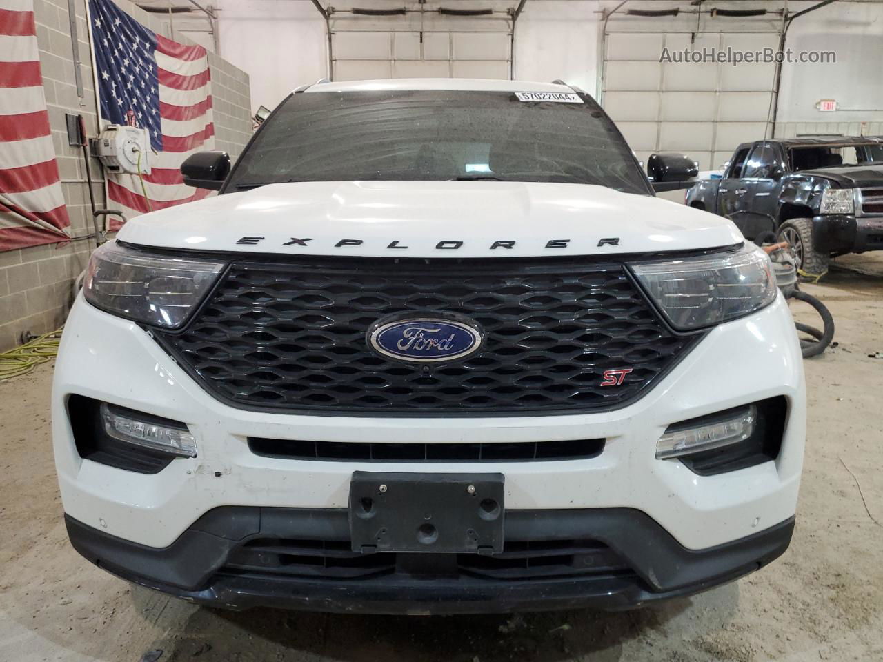 2021 Ford Explorer St Белый vin: 1FM5K8GC8MGA82888