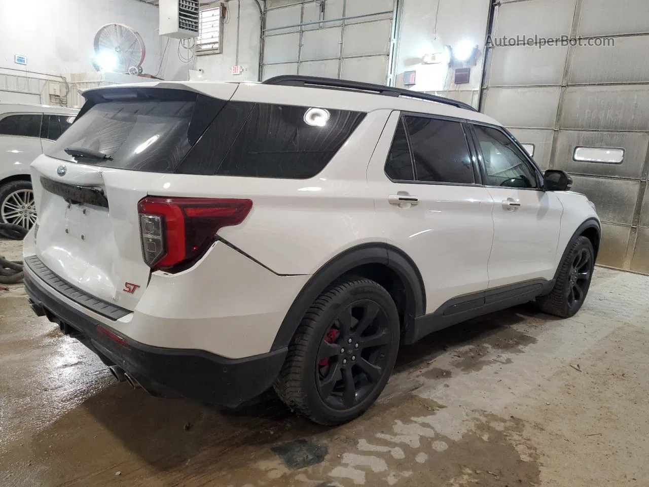 2021 Ford Explorer St White vin: 1FM5K8GC8MGA82888