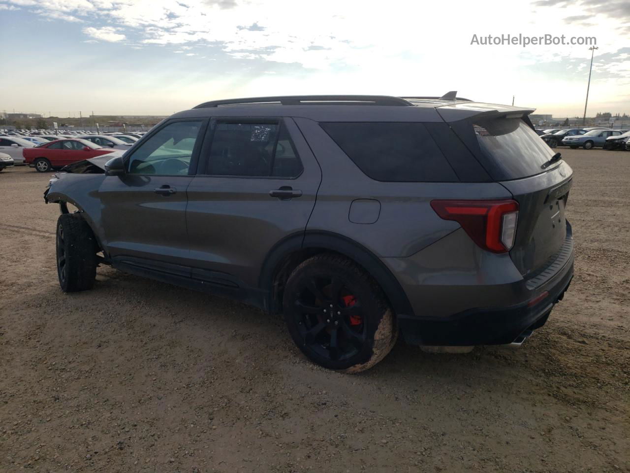 2021 Ford Explorer St Серый vin: 1FM5K8GC8MGA89548