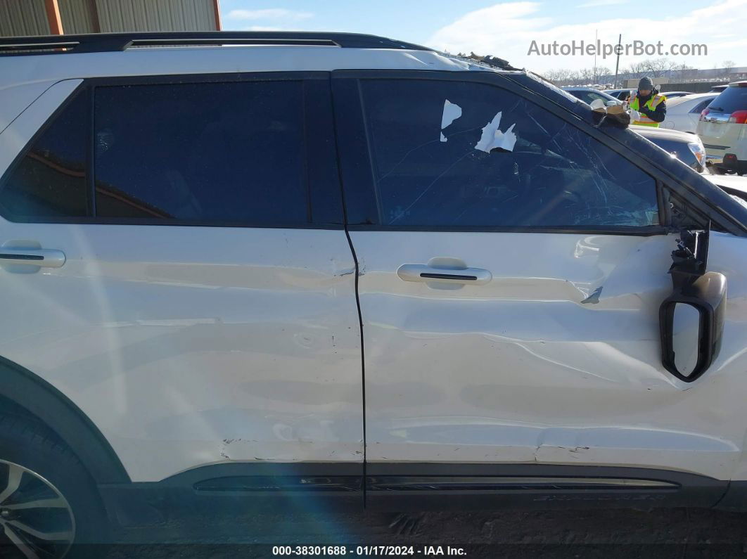 2020 Ford Explorer St White vin: 1FM5K8GC9LGA05364