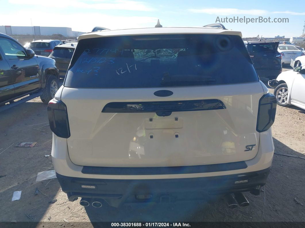 2020 Ford Explorer St White vin: 1FM5K8GC9LGA05364