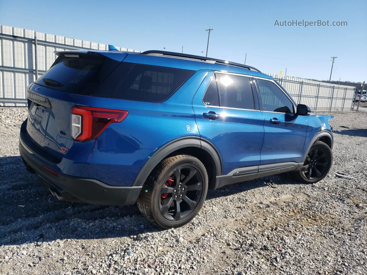 2020 Ford Explorer St Blue vin: 1FM5K8GC9LGB34222