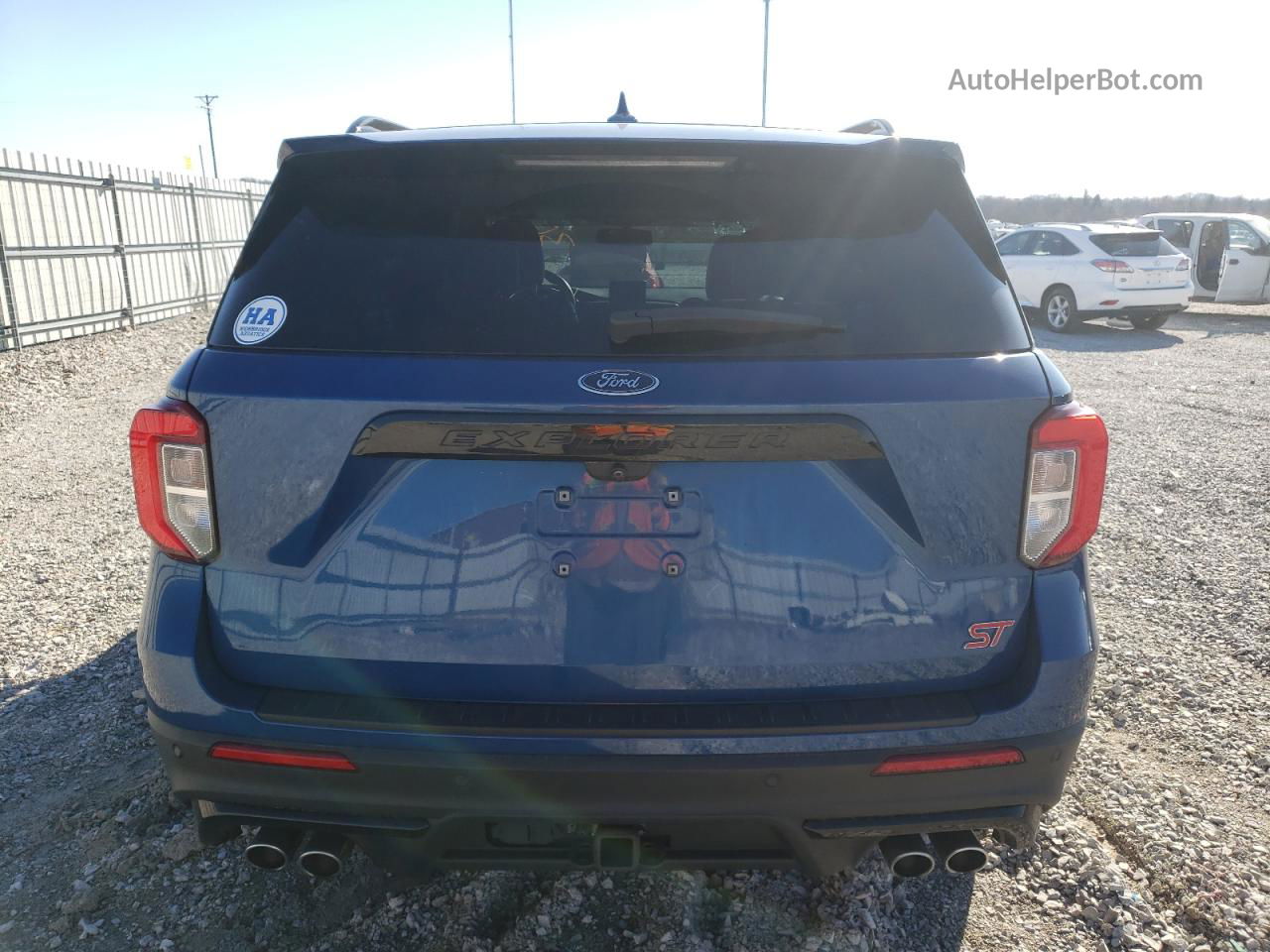 2020 Ford Explorer St Blue vin: 1FM5K8GC9LGB34222