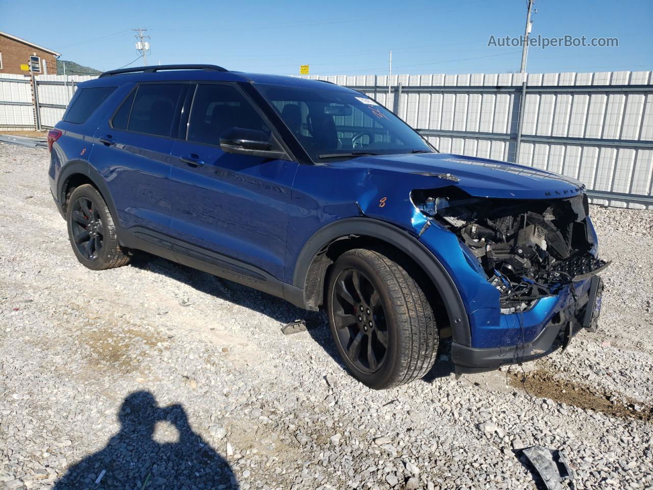 2020 Ford Explorer St Blue vin: 1FM5K8GC9LGB34222