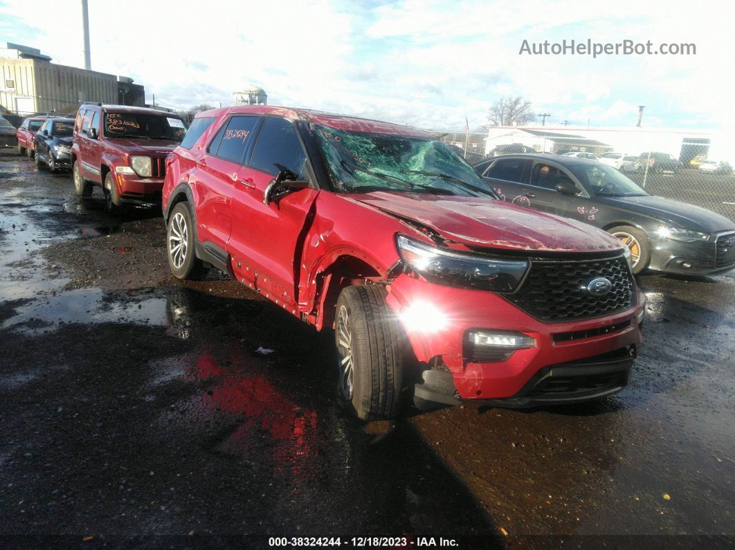 2021 Ford Explorer St Red vin: 1FM5K8GC9MGA67204