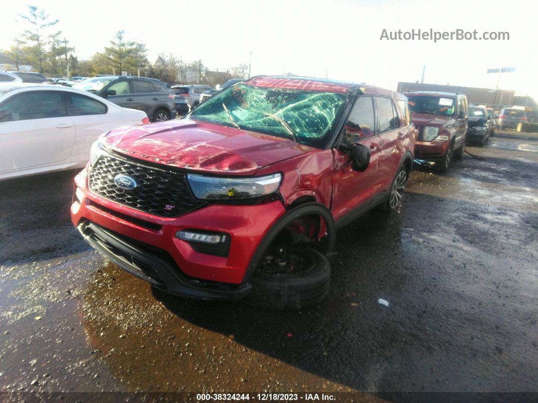 2021 Ford Explorer St Red vin: 1FM5K8GC9MGA67204