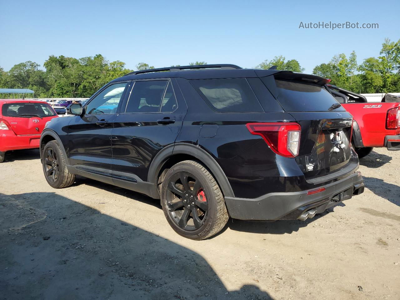 2020 Ford Explorer St Black vin: 1FM5K8GCXLGA10153