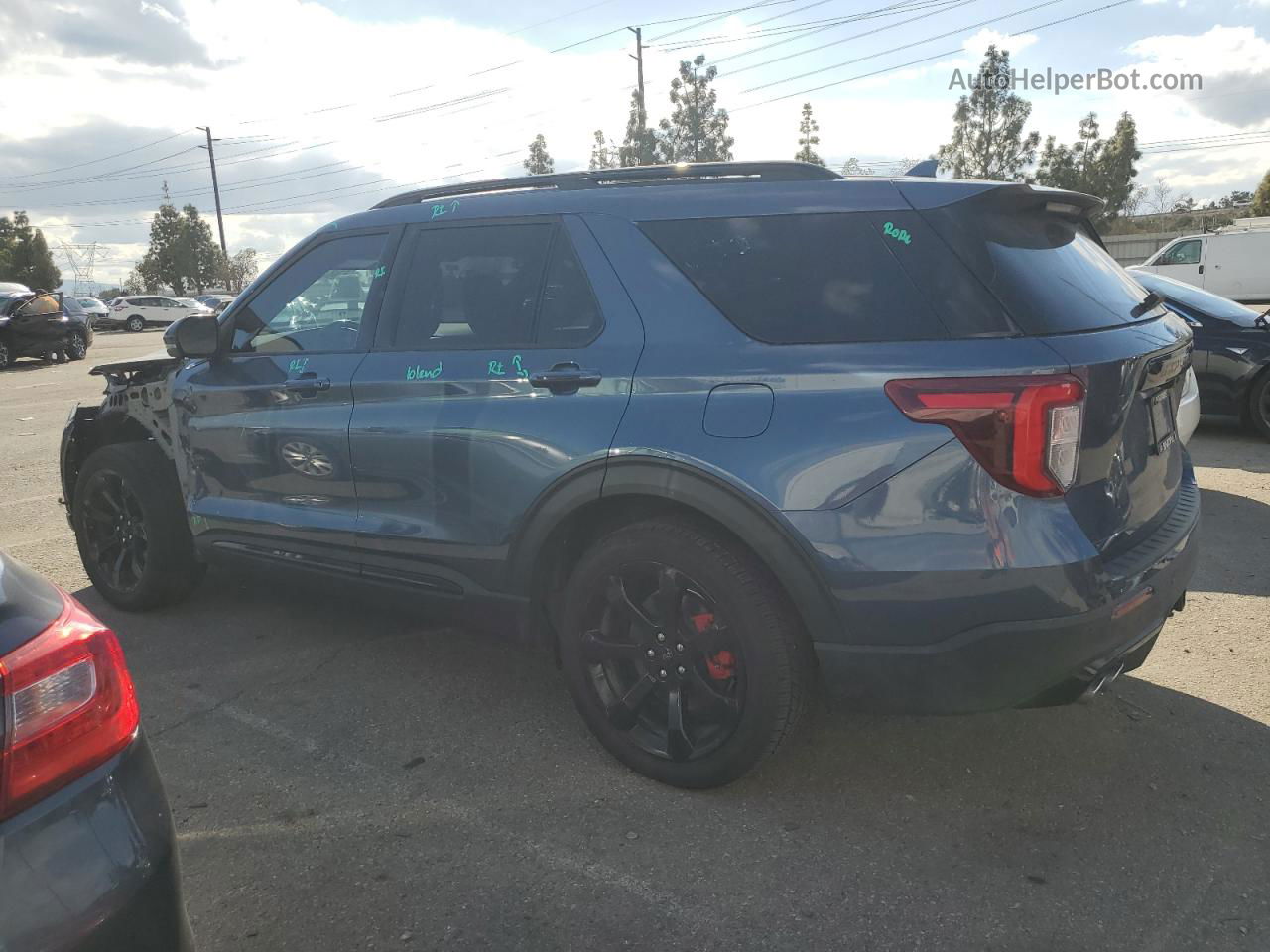 2020 Ford Explorer St Blue vin: 1FM5K8GCXLGA28748