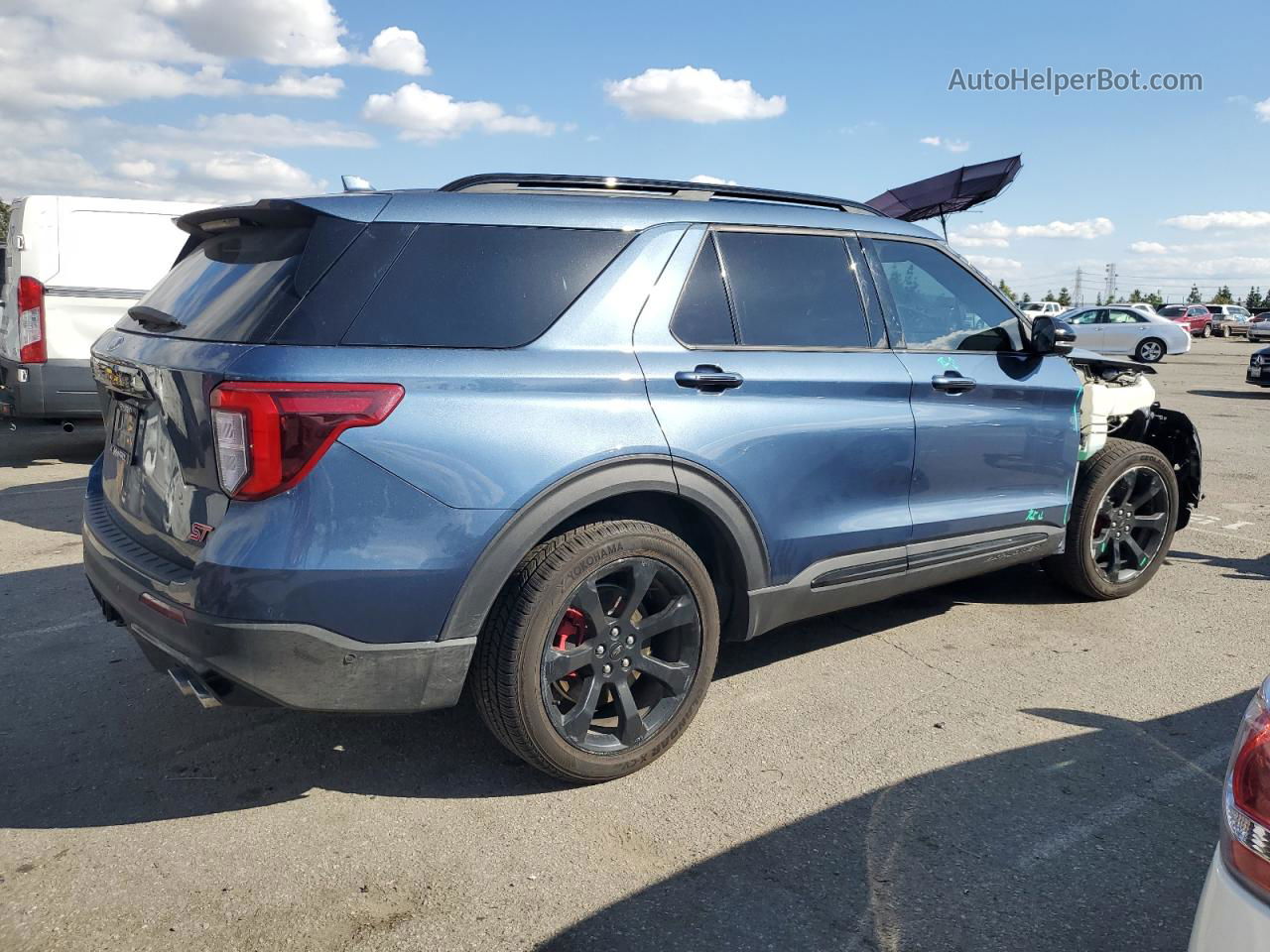 2020 Ford Explorer St Blue vin: 1FM5K8GCXLGA28748