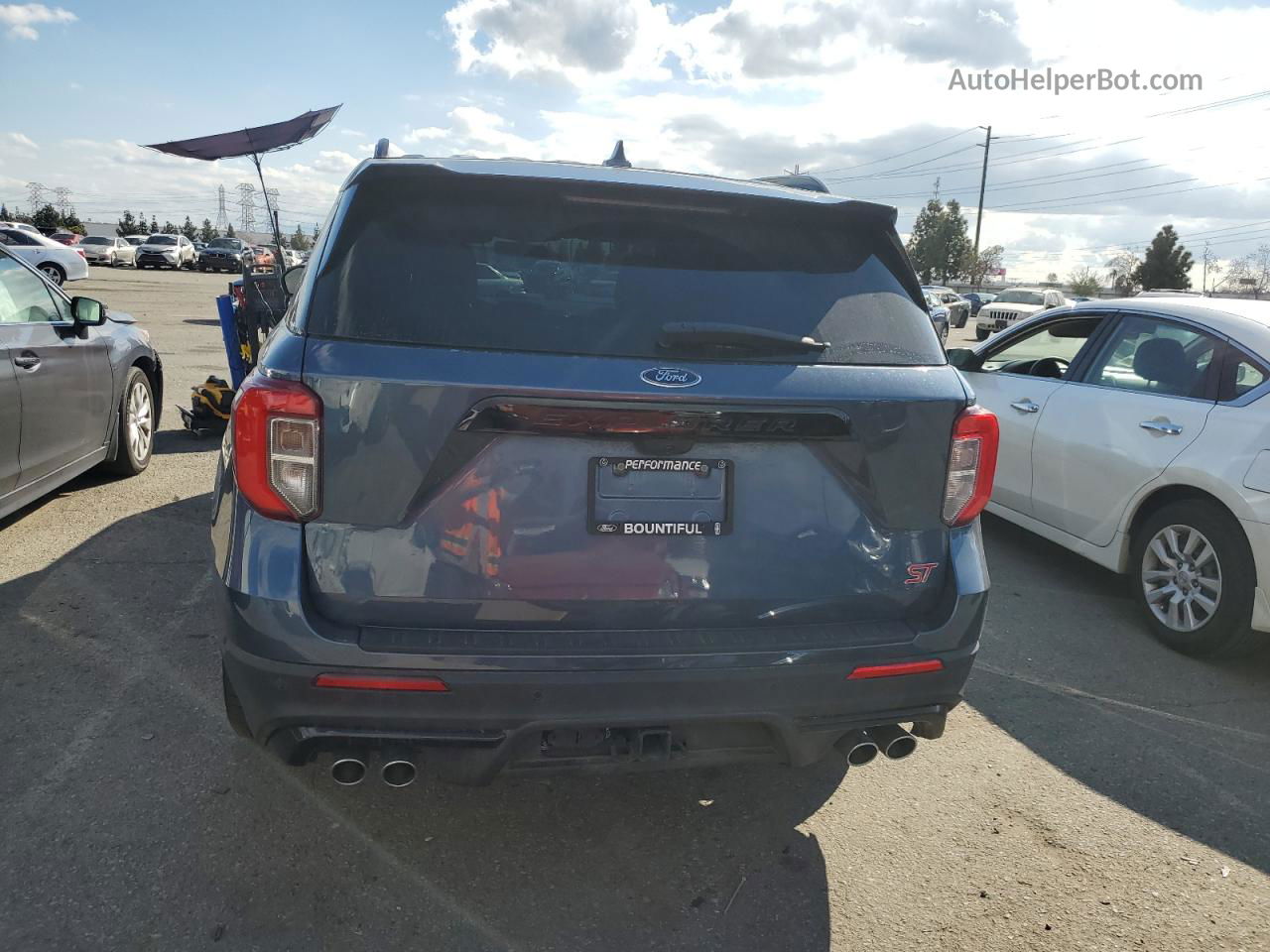 2020 Ford Explorer St Blue vin: 1FM5K8GCXLGA28748