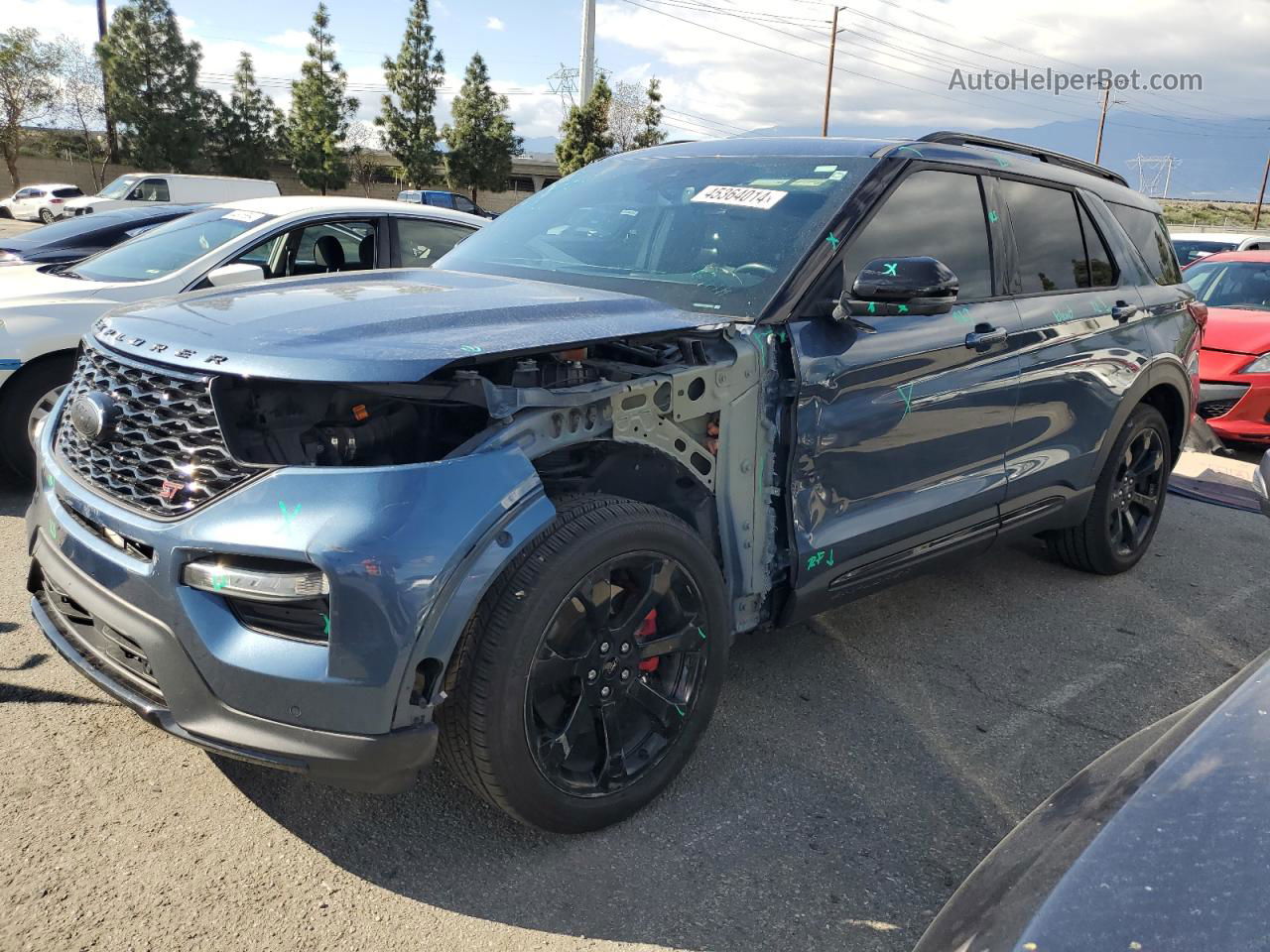 2020 Ford Explorer St Blue vin: 1FM5K8GCXLGA28748