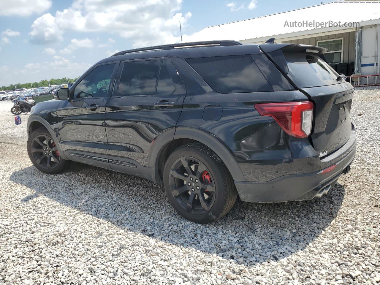 2020 Ford Explorer St Black vin: 1FM5K8GCXLGA81174