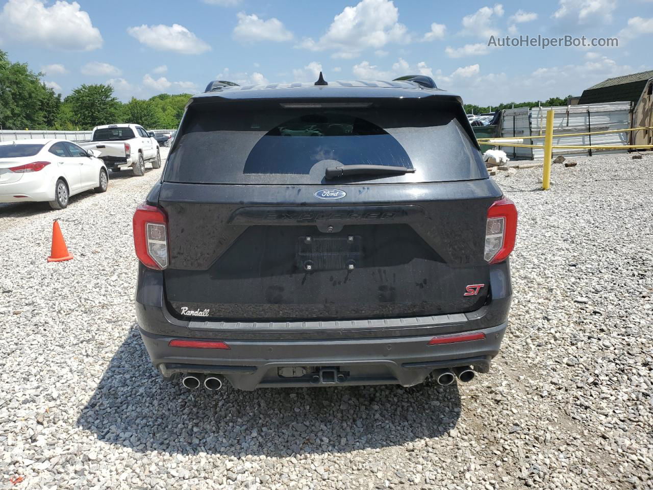 2020 Ford Explorer St Black vin: 1FM5K8GCXLGA81174