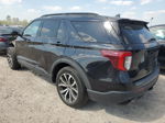 2020 Ford Explorer St Black vin: 1FM5K8GCXLGC07341