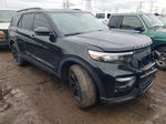 2020 Ford Explorer St Black vin: 1FM5K8GCXLGC76613