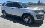 2017 Ford Explorer Sport Silver vin: 1FM5K8GT0HGA76346