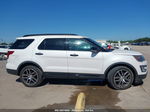 2017 Ford Explorer Sport White vin: 1FM5K8GT0HGD39581