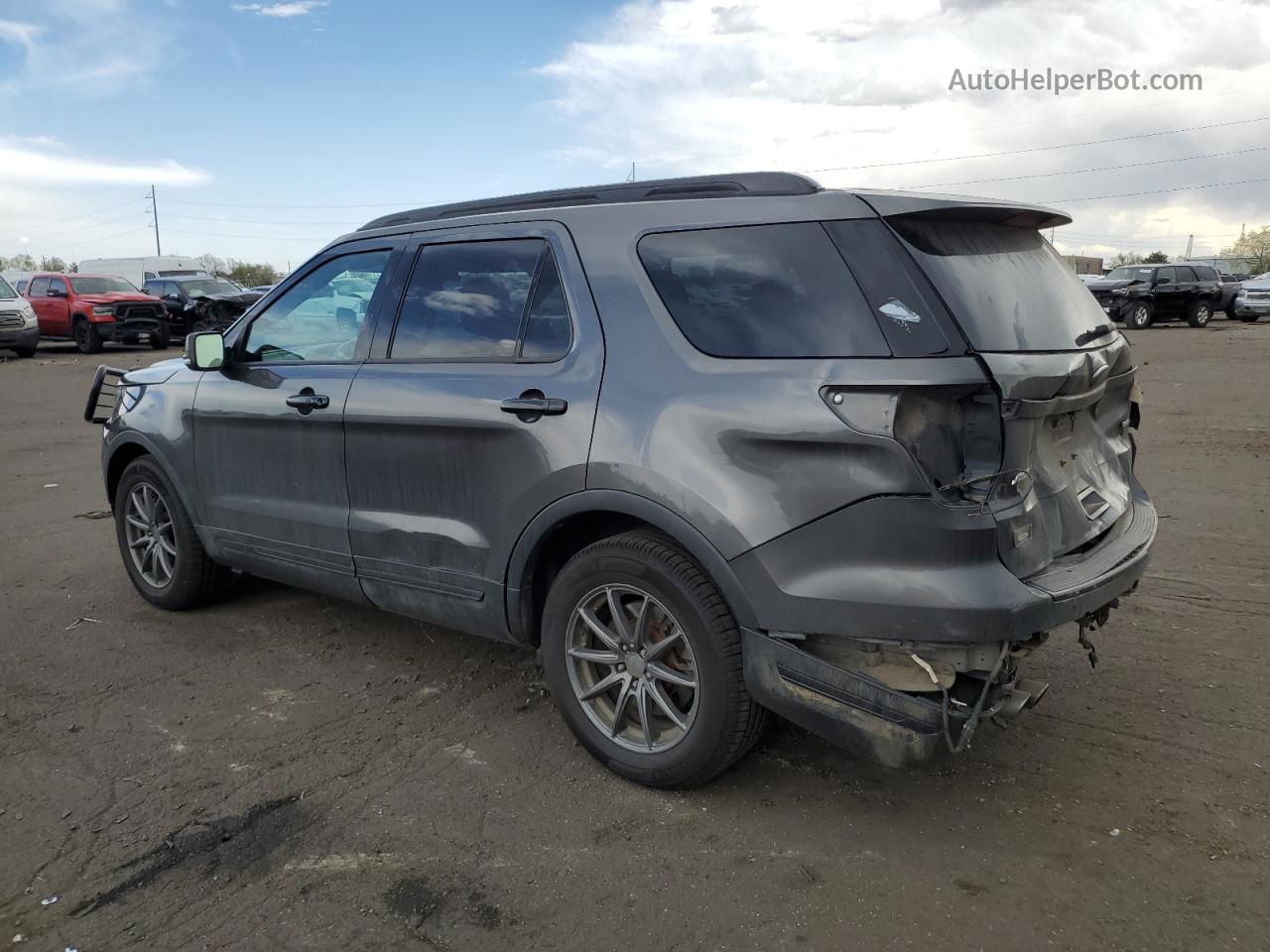 2018 Ford Explorer Sport Gray vin: 1FM5K8GT0JGA32935