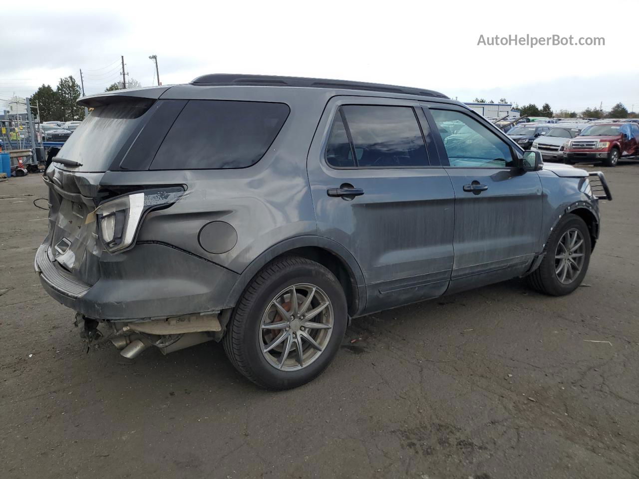 2018 Ford Explorer Sport Gray vin: 1FM5K8GT0JGA32935