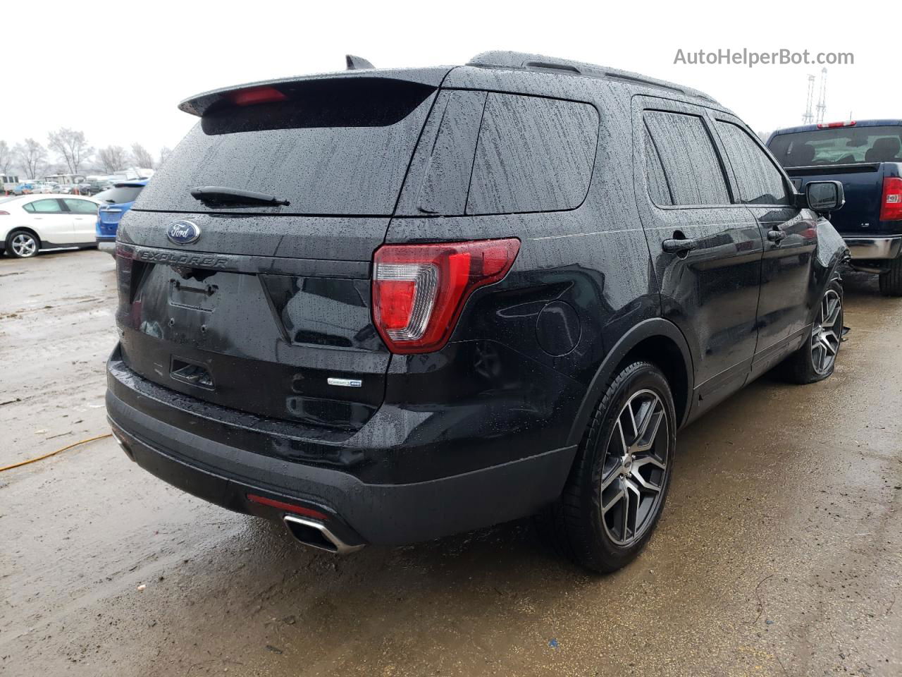 2017 Ford Explorer Sport Black vin: 1FM5K8GT1HGA46496