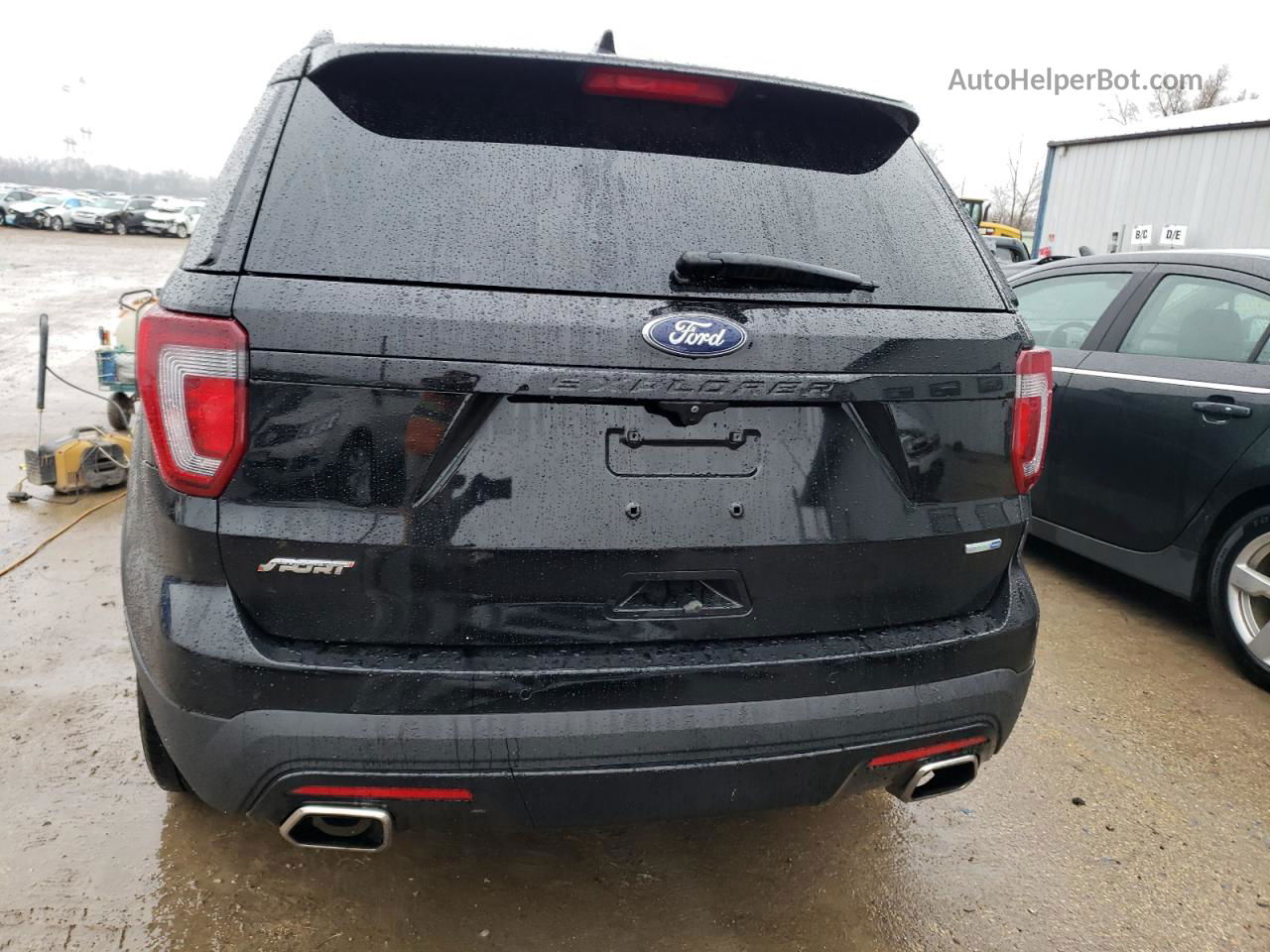 2017 Ford Explorer Sport Black vin: 1FM5K8GT1HGA46496