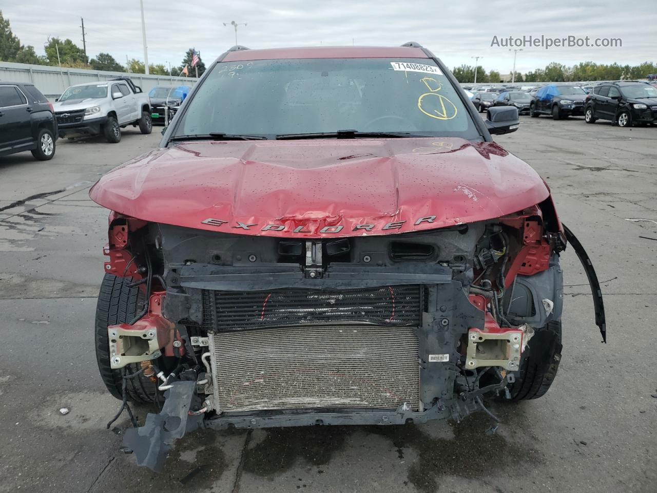 2017 Ford Explorer Sport Red vin: 1FM5K8GT1HGD54638