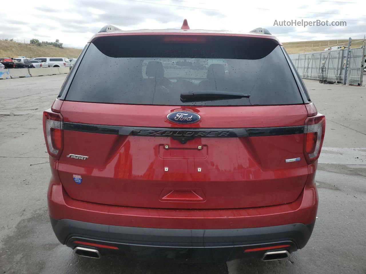 2017 Ford Explorer Sport Red vin: 1FM5K8GT1HGD54638