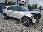 2018 Ford Explorer Sport Silver vin: 1FM5K8GT1JGB13619