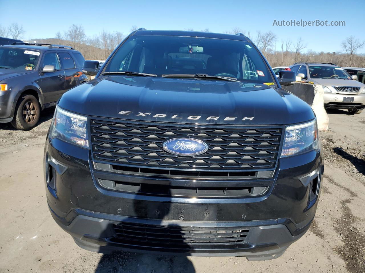 2018 Ford Explorer Sport Черный vin: 1FM5K8GT1JGC11176